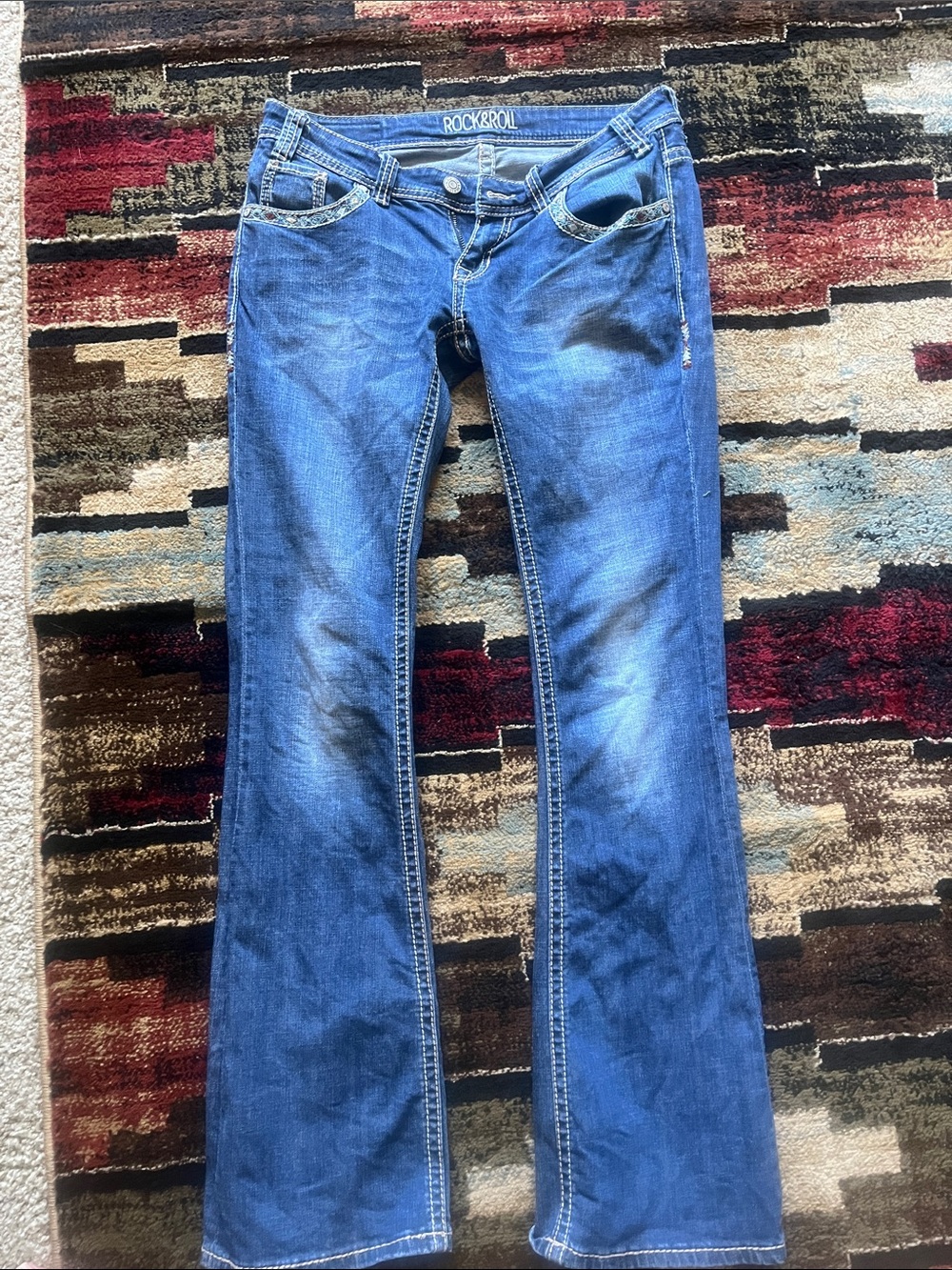 Rock & Roll Cowgirl Blue Bootcut Jeans